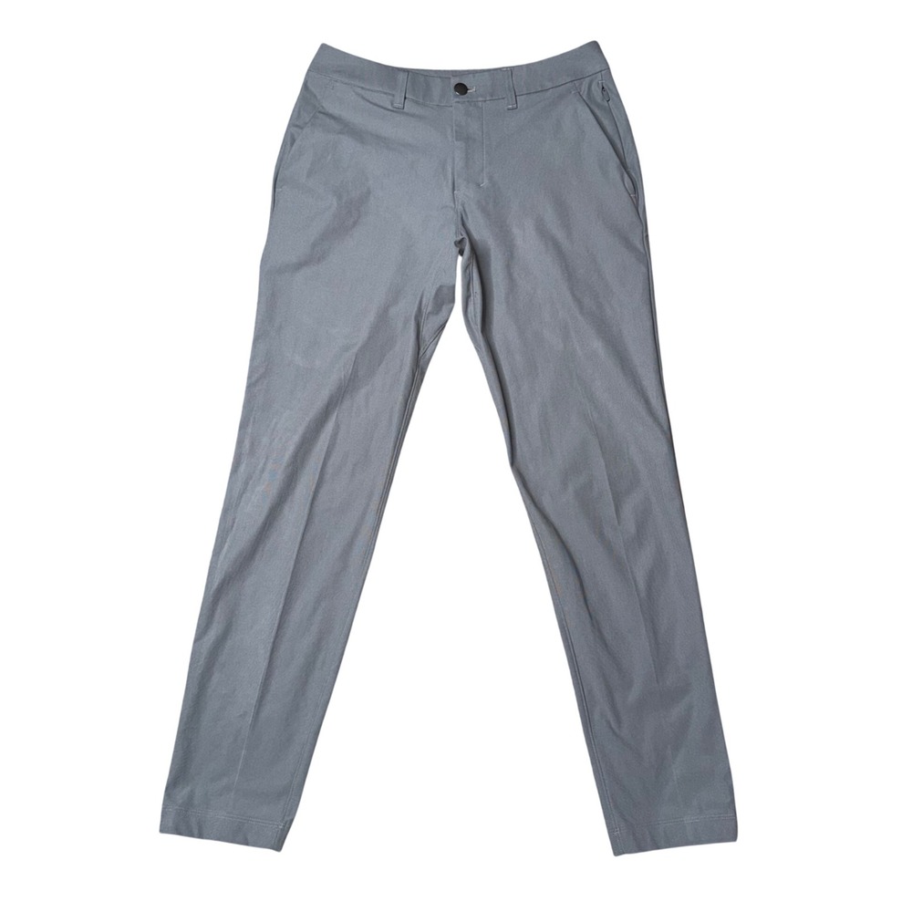 Lululemon Commission Slim-Fit Pant Mens 28 Grey Good Warpstreme Chino Golf